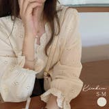 【SHOPLIST限定】スカラップ刺繍ブラウス トップス ブラウス | kirakiraShop  | 詳細画像1 