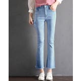 カットオフクロップドフレアデニムパンツ全4色 4サイズ デニムパンツ | kirakiraShop | 詳細画像11