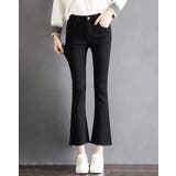 カットオフクロップドフレアデニムパンツ全4色 4サイズ デニムパンツ | kirakiraShop | 詳細画像4