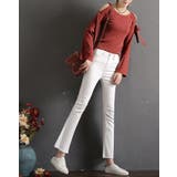 カットオフクロップドフレアデニムパンツ全4色 4サイズ デニムパンツ | kirakiraShop | 詳細画像7