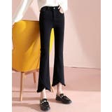 フロント切替デザインクロップドデニムパンツ 4サイズ ボトムス | kirakiraShop | 詳細画像2