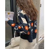 花柄クロシェ編みカーディガン トップス ニットカーデ | kirakiraShop  | 詳細画像11 