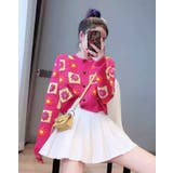 花柄クロシェ編みカーディガン トップス ニットカーデ | kirakiraShop  | 詳細画像14 