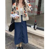 花柄クロシェ編みカーディガン トップス ニットカーデ | kirakiraShop  | 詳細画像6 