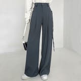 グレー | セミワイドフレアパンツ全3色 4サイズ ボトムス | kirakiraShop