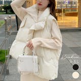 スタンドネック中綿ベスト 4サイズ アウター | kirakiraShop | 詳細画像1