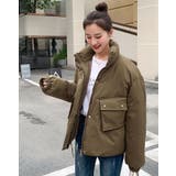 スタンドネック中綿カラージャケット 2サイズ アウター | kirakiraShop  | 詳細画像12 