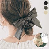 エコレザー2wayリボンシュシュ 小物 ヘアアクセサリー | kirakiraShop  | 詳細画像1 