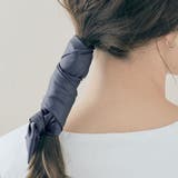 ネイビー | マルチwayエコレザーワイドワイヤーポニー 小物 ヘアアクセサリー | kirakiraShop