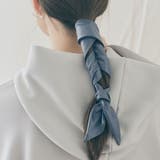 ブルー | マルチwayエコレザーワイドワイヤーポニー 小物 ヘアアクセサリー | kirakiraShop