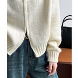 モックネックジップニットカーディガン トップス ニット | kirakiraShop | 詳細画像6