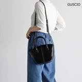 ブラック | 扇型2WAYミニショルダー ななめがけ かわいい マチ広 12-1050 | GUSCIO