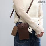 ダークブラウン | 3点セットリングマルチショルダースマホショルダー 12-1061 | GUSCIO
