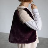 ワイン | トライアングルファーバッグ ワンハンドル ふわふわ | GUSCIO
