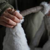 トライアングルファーバッグ ワンハンドル ふわふわ | GUSCIO | 詳細画像8