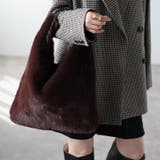 ブラウン | トライアングルファーバッグ ワンハンドル ふわふわ | GUSCIO