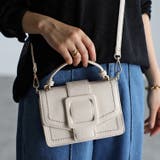 アイボリー | ★雑誌anan掲載商品 ベルトデザインスクエアショルダーバッグ 12-1091 | GUSCIO