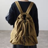 カーキ | ドローストリングリュック 軽量 トレンド 12-1138  | GUSCIO