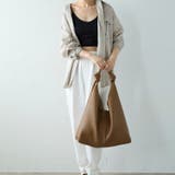 ノットハンドルトートバッグ ポーチ付き 一枚革風 12-1151 | GUSCIO | 詳細画像21