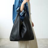 ノットハンドルトートバッグ ポーチ付き 一枚革風 12-1151 | GUSCIO | 詳細画像4