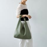 ノットハンドルトートバッグ ポーチ付き 一枚革風 12-1151 | GUSCIO | 詳細画像53