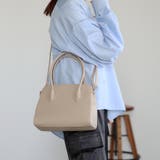 ハンドバッグ  ボストン型 三室構造 ショルダー付き 12-1187 | GUSCIO | 詳細画像10 