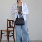 ハンドバッグ  ボストン型 三室構造 ショルダー付き 12-1187 | GUSCIO | 詳細画像24 