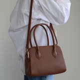 ハンドバッグ  ボストン型 三室構造 ショルダー付き 12-1187 | GUSCIO | 詳細画像31 