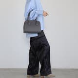 ハンドバッグ  ボストン型 三室構造 ショルダー付き 12-1187 | GUSCIO | 詳細画像4 