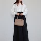 ハンドバッグ  ボストン型 三室構造 ショルダー付き 12-1187 | GUSCIO | 詳細画像46 