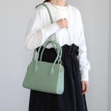 ハンドバッグ  ボストン型 三室構造 ショルダー付き 12-1187 | GUSCIO | 詳細画像52 
