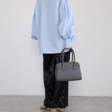 ハンドバッグ  ボストン型 三室構造 ショルダー付き 12-1187 | GUSCIO | 詳細画像5 