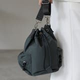 グレー | 巾着ミニショルダーバッグ アウトポケット トレンド 12-1194 | GUSCIO