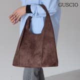 ダークブラウン | ワンハンドルトートバッグ ピンタック 軽量 | GUSCIO