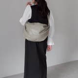 バルーン型ショルダーバッグ アンティーク風PUレザー 通勤 | GUSCIO | 詳細画像17 