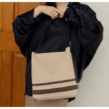 ニット素材 ワンショルダー ボーダートートバッグ 軽量 12-1239 | GUSCIO | 詳細画像15
