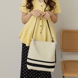 ニット素材 ワンショルダー ボーダートートバッグ 軽量 12-1239 | GUSCIO | 詳細画像2