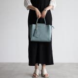 雑誌oggi掲載 あおりポケット付き収納便利 2wayトートバッグ | GUSCIO | 詳細画像1