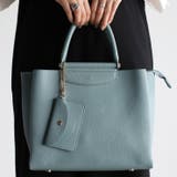 キャンディーブルー | 雑誌oggi掲載 あおりポケット付き収納便利 2wayトートバッグ | GUSCIO