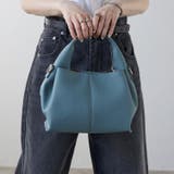 グレーブルー | 牛革 ハンドバッグ レザー ショルダーバッグ 2WAY 18-1195 | GUSCIO