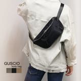 ブラック | ボディバッグ ウエストバッグ アウトドア 19-8052 | GUSCIO