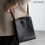 ブラック | スクエア ミニショルダーバッグ ポシェット PT-395 | GUSCIO