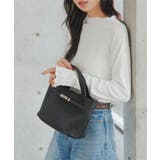 ブラック | シルバー金具デザインハンドバッグ［B1693］ハンドバッグ シルバー金具 鞄 | KOBE LETTUCE