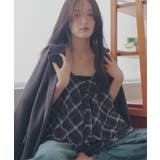 ブラック | チェック柄シアービスチェ［C7997］ チェック柄シアービスチェ ビスチェ | KOBE LETTUCE