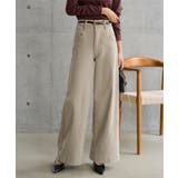 サンドベージュ | ストレッチデニムバギーパンツ［M4492］デニムパンツ レディース ストレッチデ… | KOBE LETTUCE