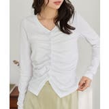 オフホワイト | フロントギャザートップス［C7709］ | KOBE LETTUCE