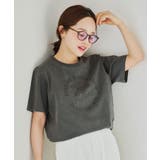 チャコール | [ 田中亜希子さんコラボ ]アソートヴィンテージライクロゴTシャツ［C7717］ | KOBE LETTUCE
