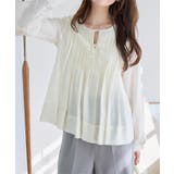 エクリュ | シアータックフレアブラウス［C7729］ シアータック フレアブラウス | KOBE LETTUCE