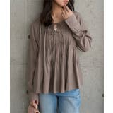 モカ | シアータックフレアブラウス［C7729］ シアータック フレアブラウス | KOBE LETTUCE