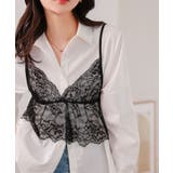 ブラック | 総レースブラトップビスチェ［C7743］ 総レース ビスチェ | KOBE LETTUCE